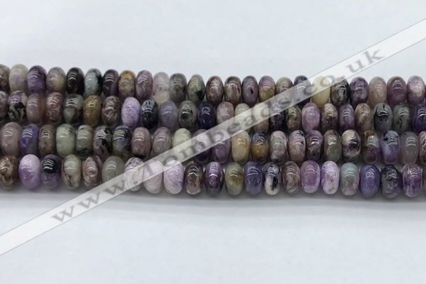 CCG136 15.5 inches 5*8mm rondelle natural charoite gemstone beads