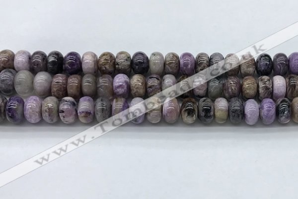 CCG137 15.5 inches 6*10mm rondelle natural charoite gemstone beads