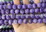 CCG150 15.5 inches 12mm round charoite gemstone beads