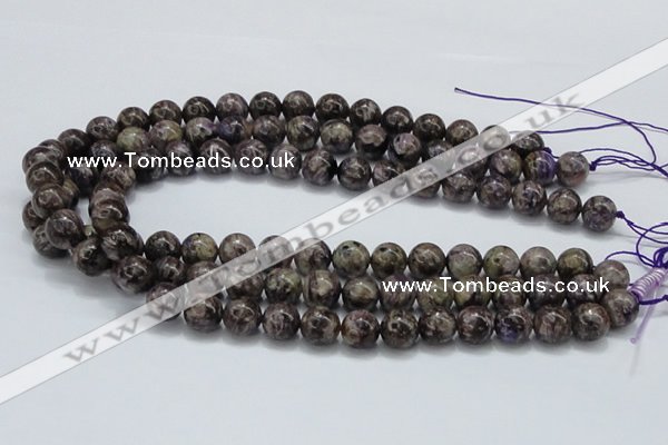 CCG22 15.5 inches 12mm round natural charoite gemstone beads