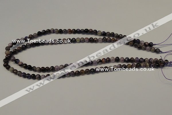 CCG25 15.5 inches 6mm round natural charoite gemstone beads