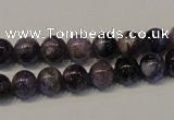 CCG26 15.5 inches 8mm round natural charoite gemstone beads