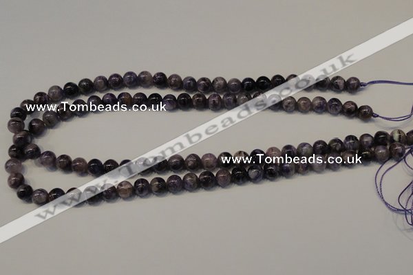 CCG26 15.5 inches 8mm round natural charoite gemstone beads