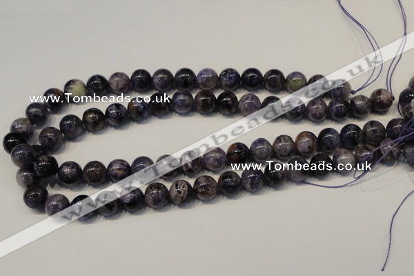 CCG28 15.5 inches 12mm round natural charoite gemstone beads