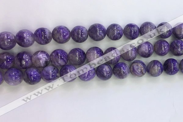 CCG303 15.5 inches 10mm round natural charoite gemstone beads