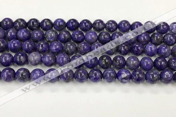 CCG311 15.5 inches 8mm round dyed charoite beads wholesale