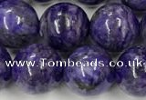 CCG312 15.5 inches 10mm round dyed charoite beads wholesale