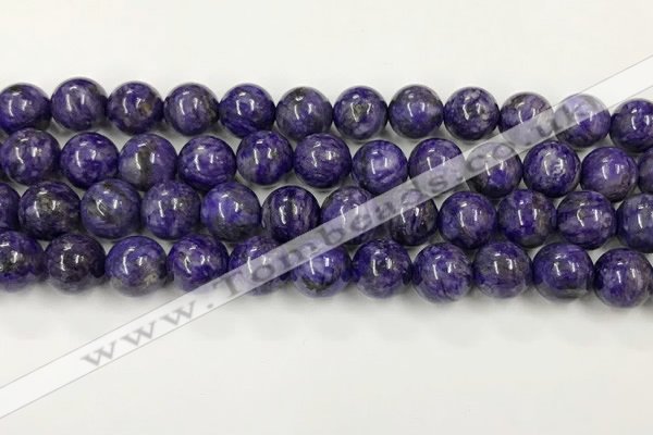 CCG312 15.5 inches 10mm round dyed charoite beads wholesale