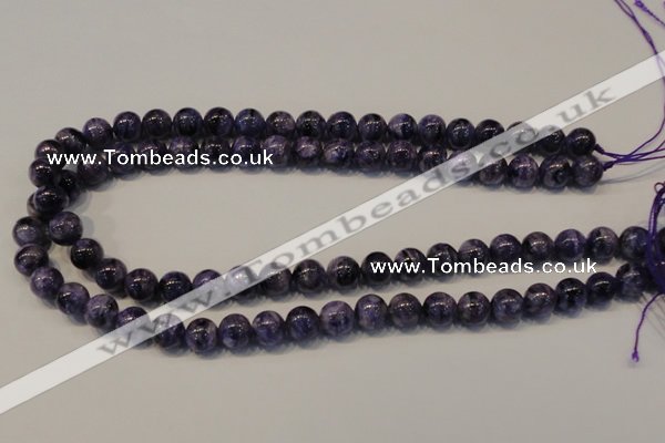 CCG32 15.5 inches 10mm round natural charoite gemstone beads