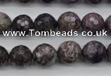 CCG58 15.5 inches 11mm faceted round natural charoite beads