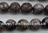 CCG59 15.5 inches 13mm faceted round natural charoite beads