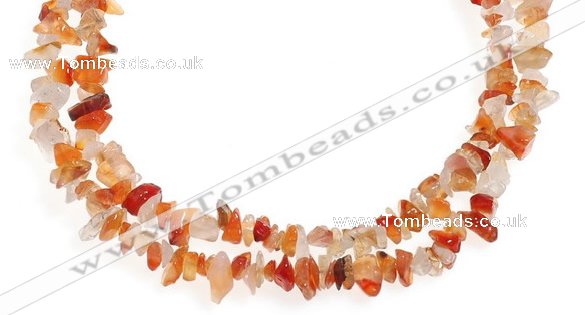 CCH06 35 inches red onyx chips gemstone beads wholesale