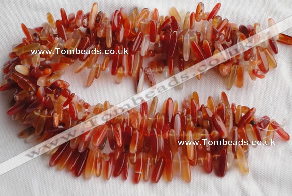 CCH07 16 inches red onyx chips gemstone beads wholesale