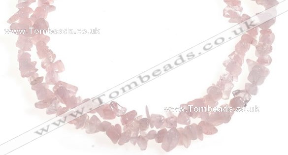 CCH09 32 inches rose quartz chips gemstone beads wholesale