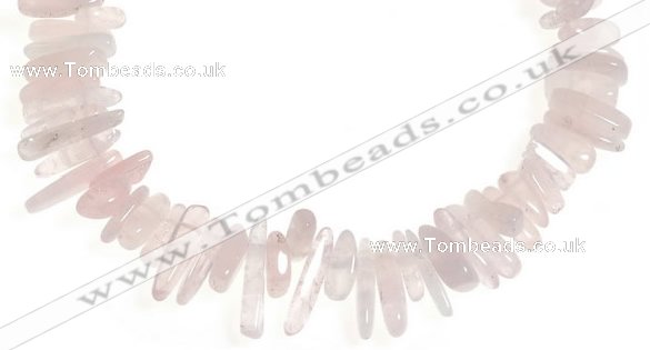 CCH10 16 inches rose quartz chips gemstone beads wholesale