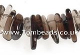 CCH15 16 inches smoky quartz chips gemstone beads wholesale