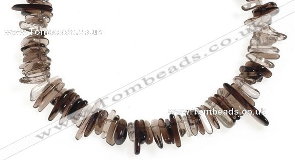 CCH15 16 inches smoky quartz chips gemstone beads wholesale