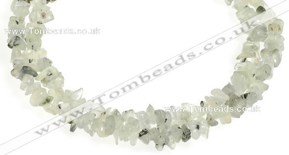 CCH18 35 inches light green garnet chip gemstone beads wholesale