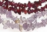 CCH19 34 inches garnet chips & amethyst chips beads wholesale