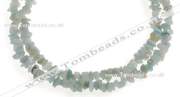 CCH20 32 inches amazonite chips gemstone beads wholesale