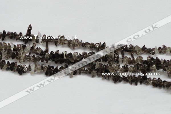 CCH208 34 inches 3*5mm smoky quartz chips gemstone beads wholesale