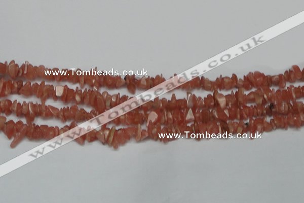 CCH209 16 inches 3*5mm rhodochrosite chips gemstone beads wholesale