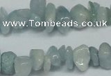 CCH215 34 inches 5*8mm aquamarine chips gemstone beads wholesale