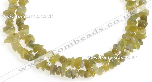 CCH23 35 inches Korea jade chips gemstone beads wholesale
