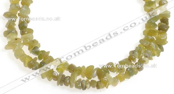 CCH23 35 inches Korea jade chips gemstone beads wholesale