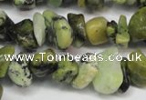 CCH233 34 inches 5*8mm yellow howlite turquoise chips beads wholesale