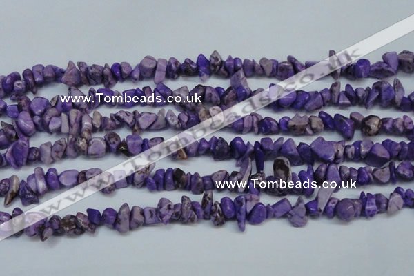 CCH234 34 inches 5*8mm dyed turquoise chips beads wholesale