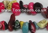 CCH235 34 inches 5*8mm dyed turquoise chips beads wholesale