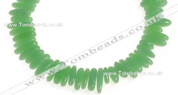 CCH24 16 inches green jade chips gemstone beads wholesale