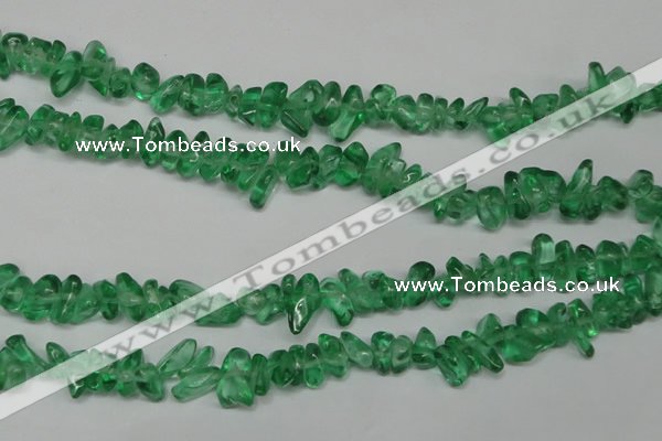 CCH253 34 inches 5*8mm synthetic crystal chips beads wholesale