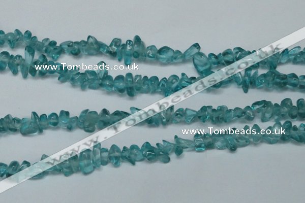 CCH254 34 inches 5*8mm synthetic crystal chips beads wholesale