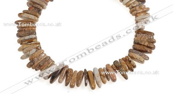 CCH26 16 inches picture jasper chips gemstone beads wholesale