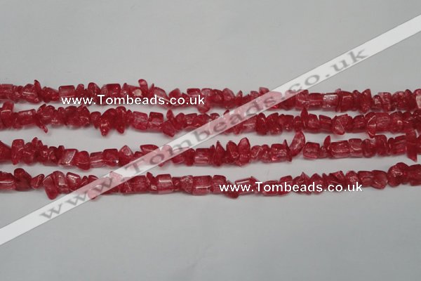 CCH262 34 inches 4*6mm synthetic crack crystal chips beads wholesale