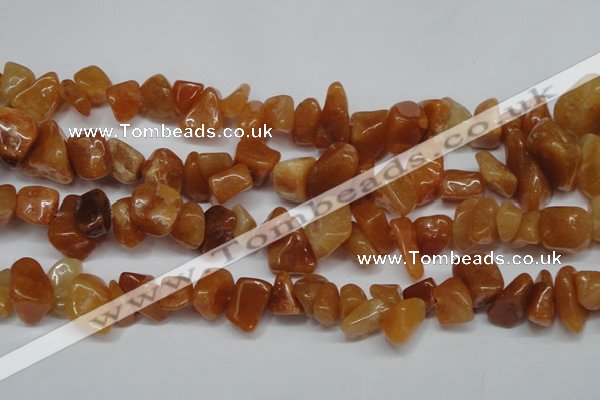 CCH270 34 inches 8*12mm red aventurine chips gemstone beads wholesale