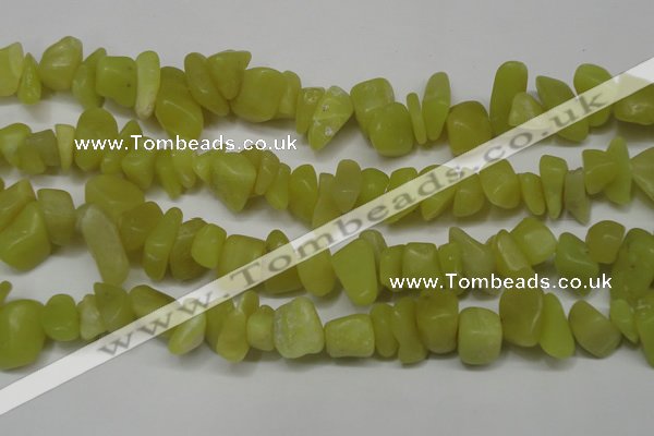 CCH273 34 inches 8*12mm olive jade chips gemstone beads wholesale