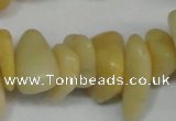 CCH274 34 inches 8*12mm yellow jade chips gemstone beads wholesale