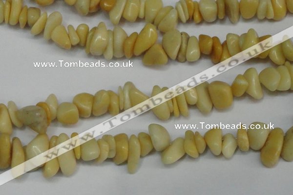 CCH274 34 inches 8*12mm yellow jade chips gemstone beads wholesale