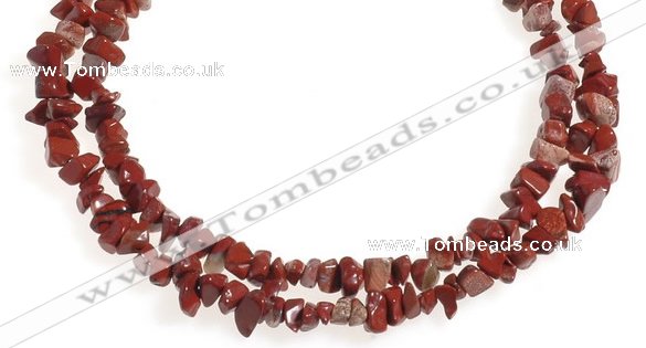 CCH28 35 inches red jasper chips gemstone beads wholesale