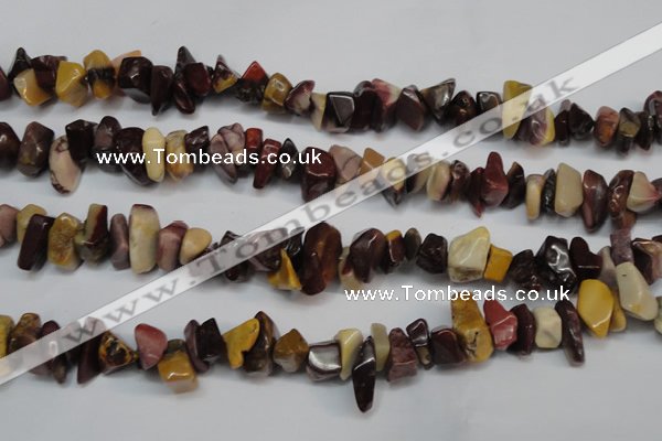 CCH297 34 inches 8*12mm mookaite chips gemstone beads wholesale