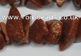 CCH301 34 inches 8*12mm goldstone chips gemstone beads wholesale