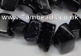 CCH302 34 inches 8*12mm blue goldstone chips gemstone beads wholesale