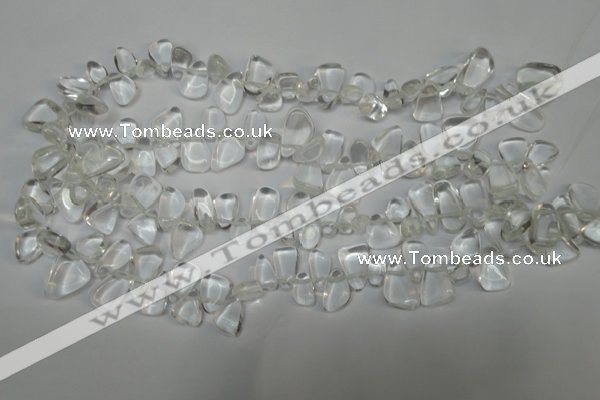 CCH310 15.5 inches 10*15mm white crystal chips gemstone beads wholesale