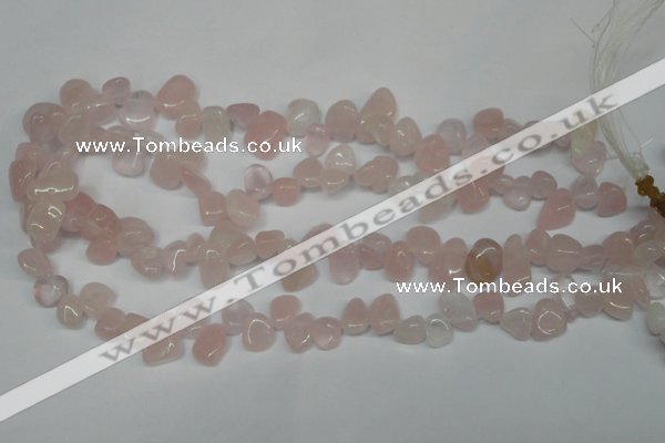 CCH311 15.5 inches 10*15mm rose quartz chips gemstone beads wholesale