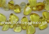 CCH313 15.5 inches 10*15mm synthetic citrine chips beads wholesale