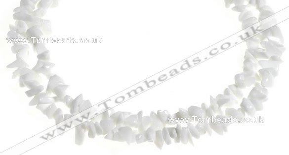 CCH32 35 inches white stone chips gemstone beads wholesale