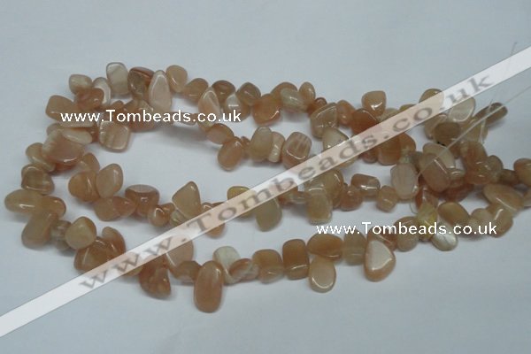 CCH321 15.5 inches 10*15mm moonstone chips gemstone beads wholesale